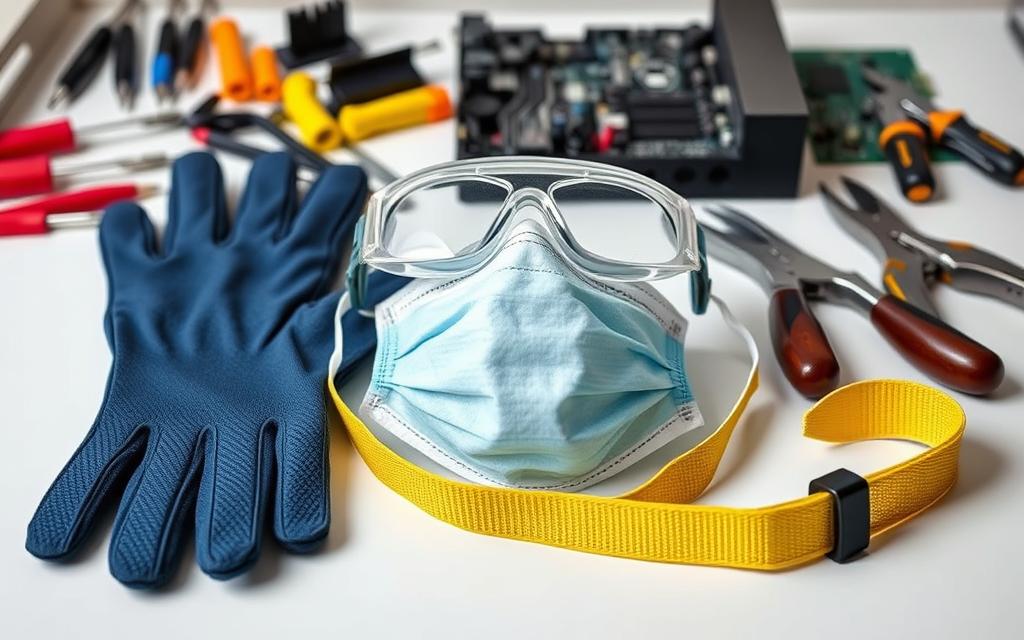 safety equipment for computer maintenance